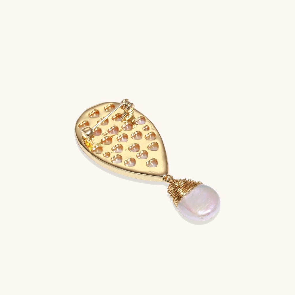 Shell Bird Baroque Pin